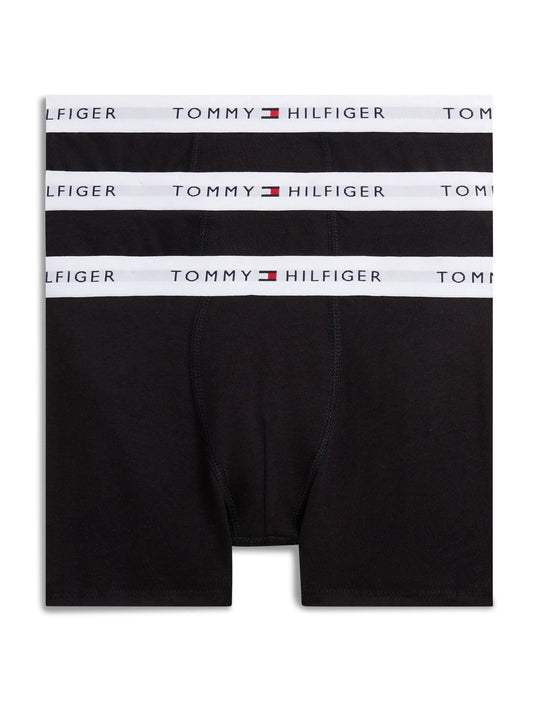 Disney Kidz - Tommy Hilfiger Black Signature Logo Waistband Trunks 3 Pack image 1