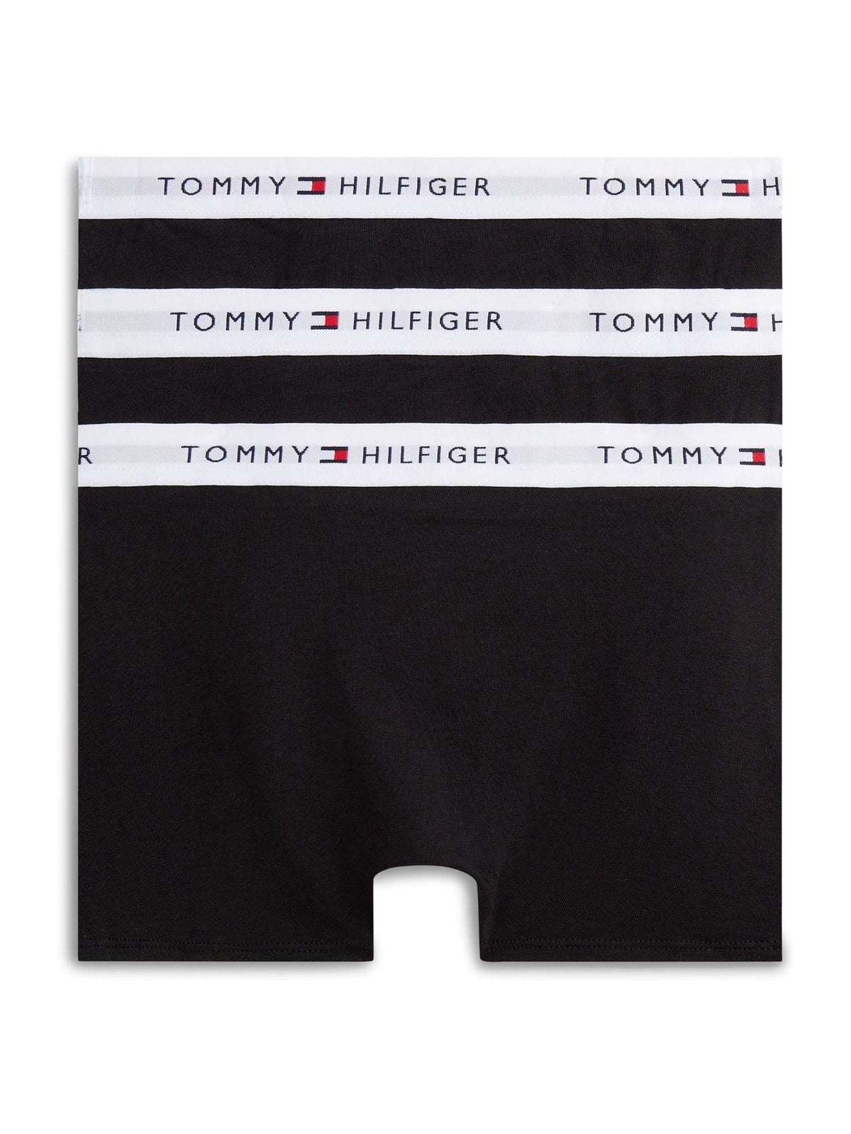 Dsiney Kidz - Tommy Hilfiger Black Signature Logo Waistband Trunks 3 Pack image 2