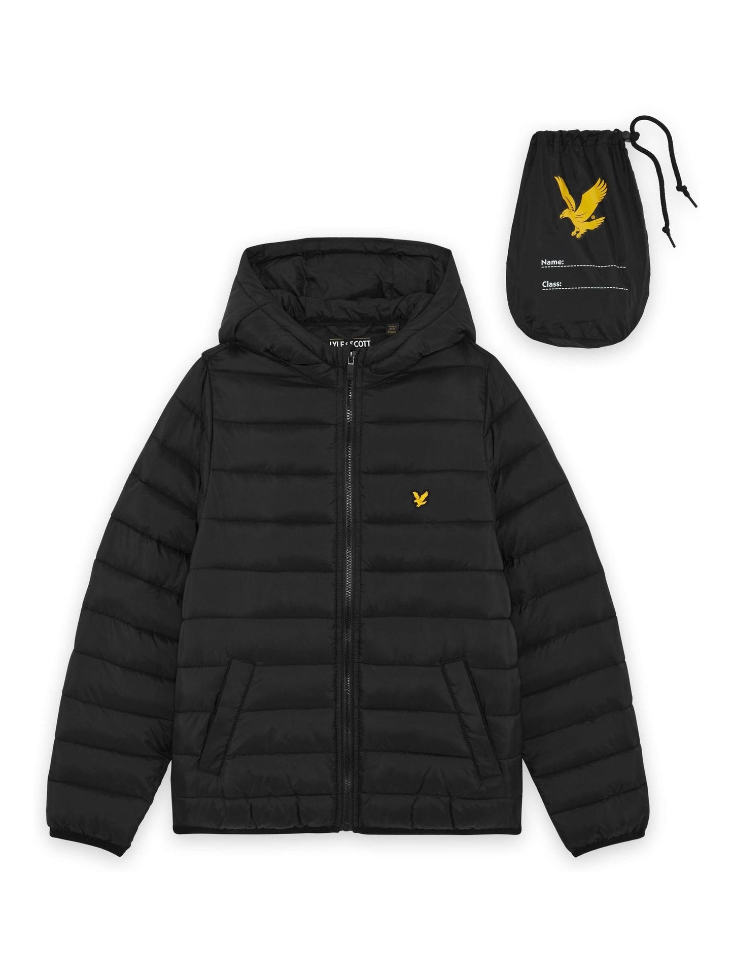 Dsiney Kidz - Lyle & Scott Black Sports Wadded Pac a Jacket image 5