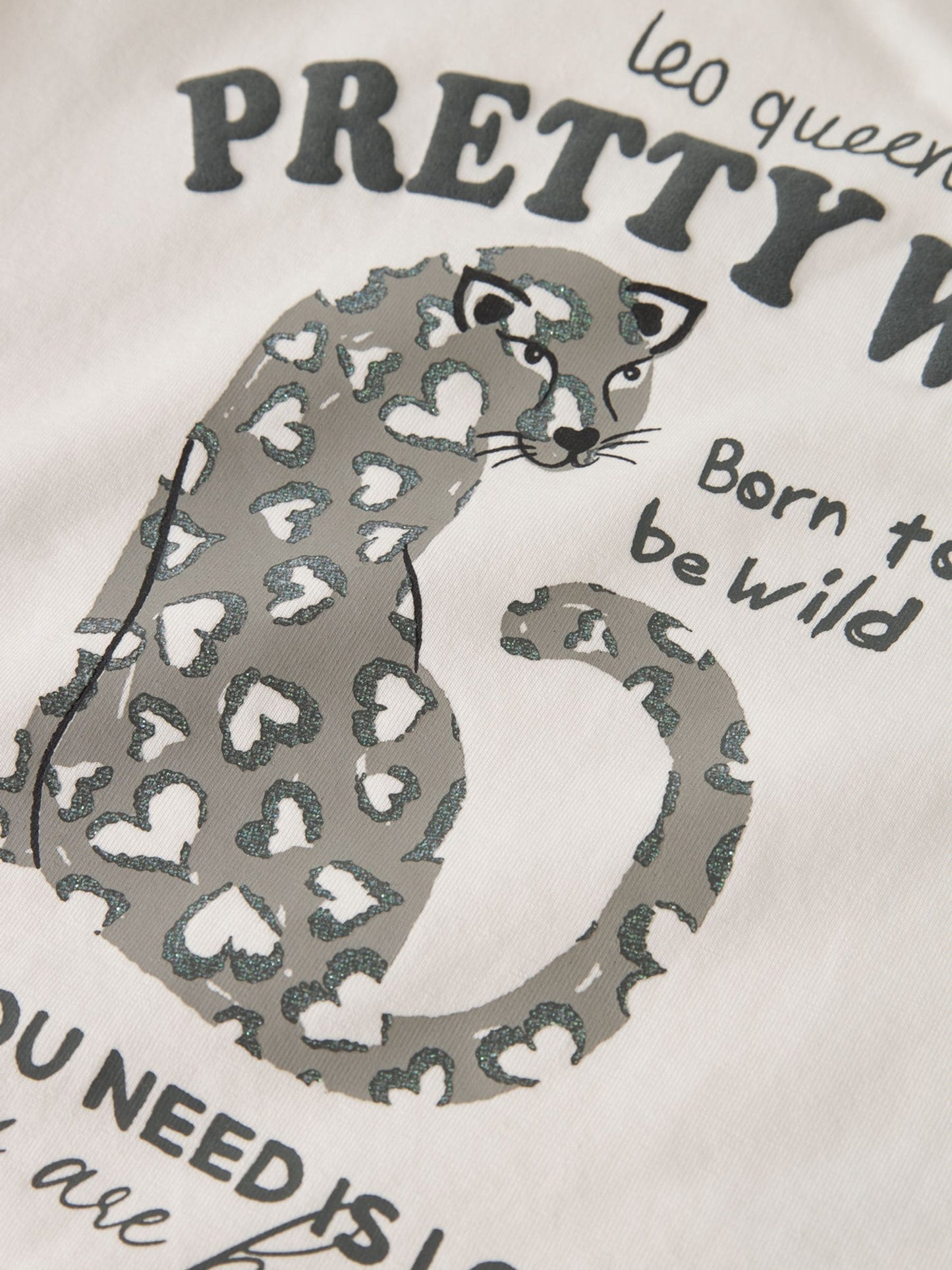 Name It White Cheetah Short Sleeve T-Shirt image 5