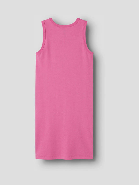 Dsiney Kidz - NAME IT Pink Ribbed Cotton Tank Dress image 2
