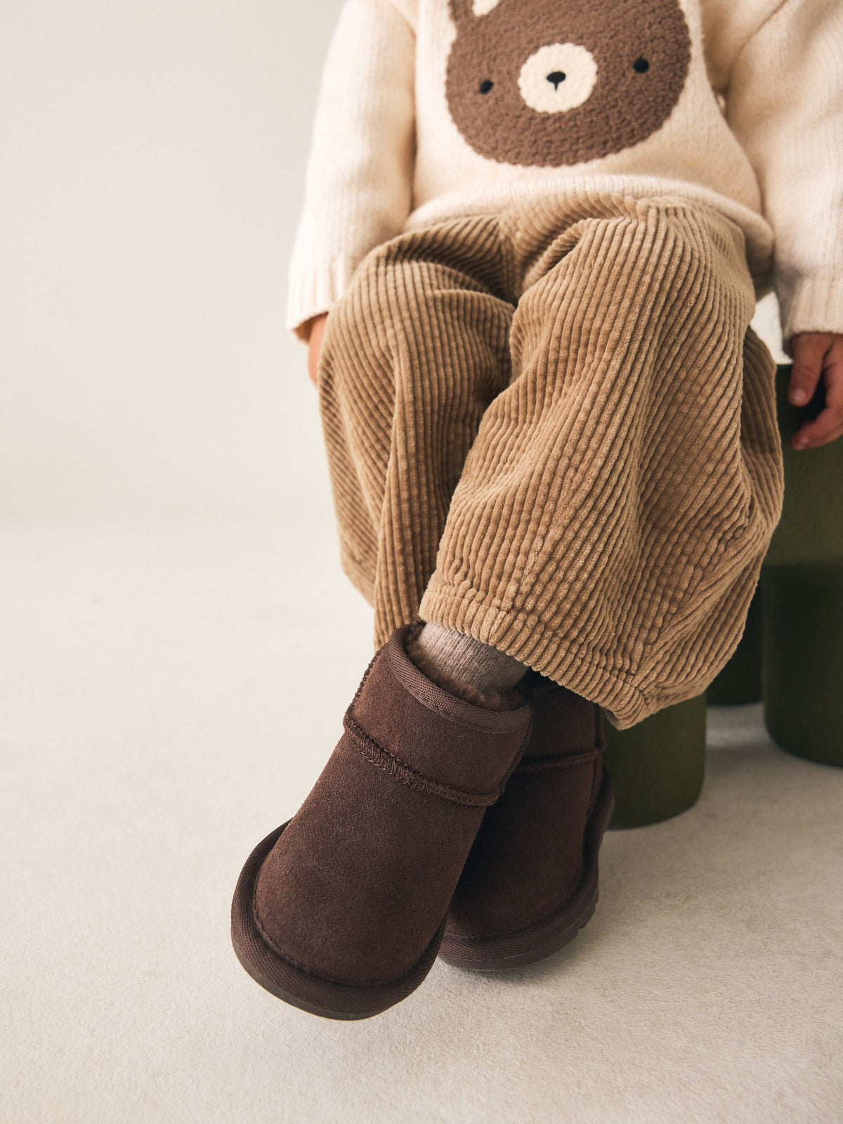 Chocolate Brown Warm Lined Suede Boots - image 3