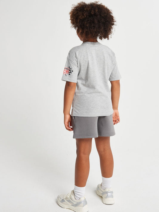 Brand Threads Grey Hot Wheels T-Shirt & Shorts Set image 2