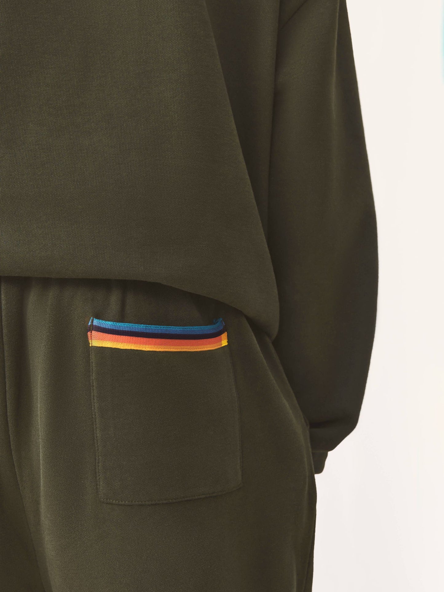 Dsiney Kidz - Paul Smith Junior Khaki Green Graphic Sweatshirt and Joggers Set image 8
