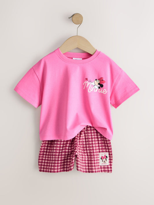 Dsiney Kidz - Pink Minnie Mouse T-Shirt and Shorts Set (3mths-7yrs) image 2