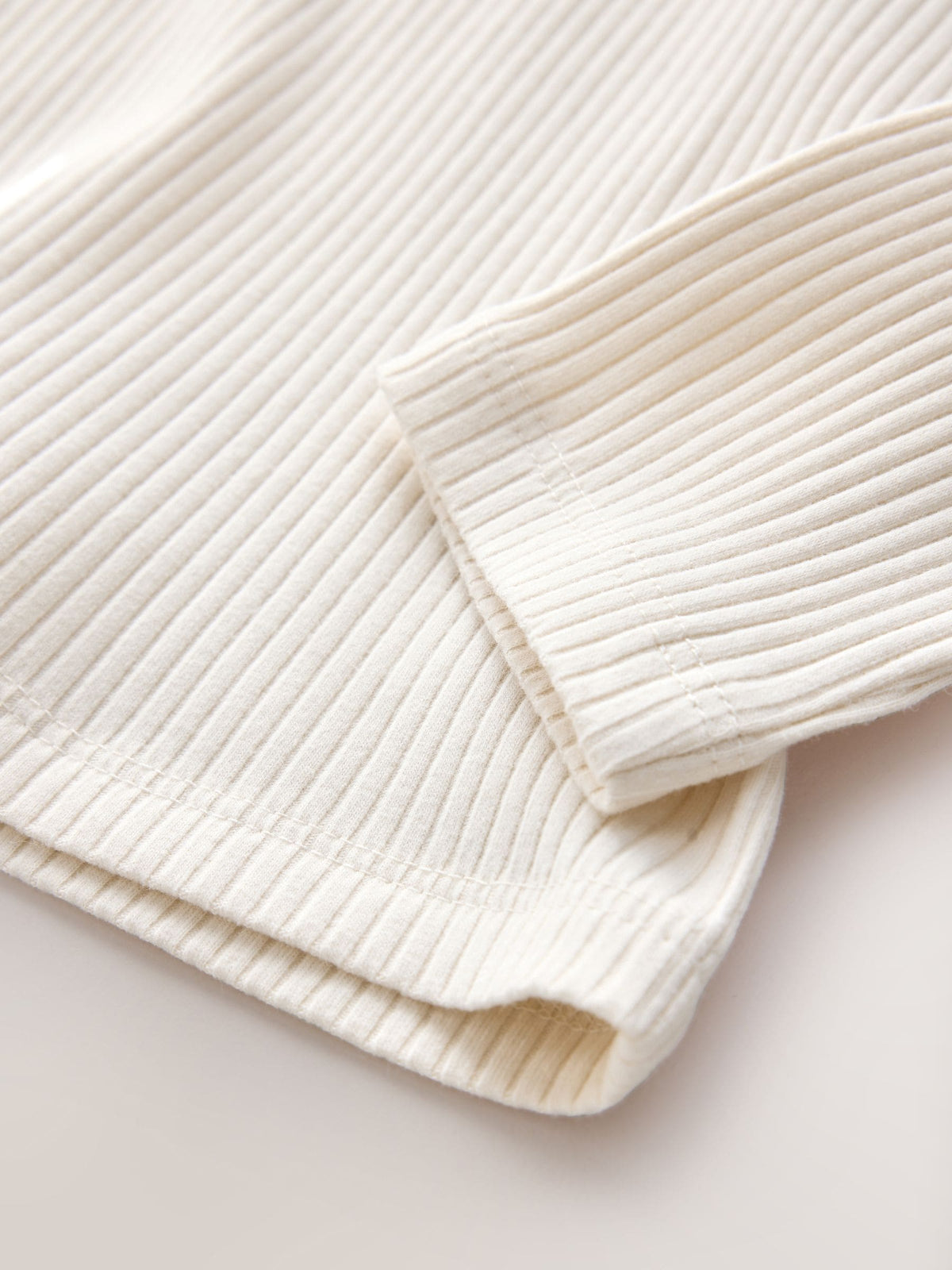 Cream Long Sleeve Roll Neck Rib Top (3-16yrs) - image 6