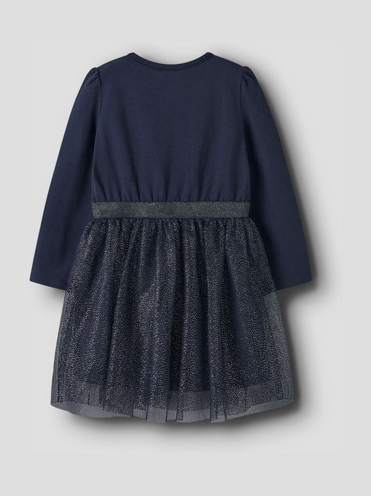 Dsiney Kidz - Name It Navy Sparkle Frozen Disney Tulle Dress image 2