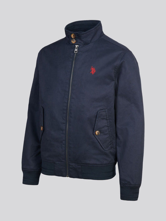 Dsiney Kidz - U.S. Polo Assn. Navy Cotton Twill Harrington Jacket image 2