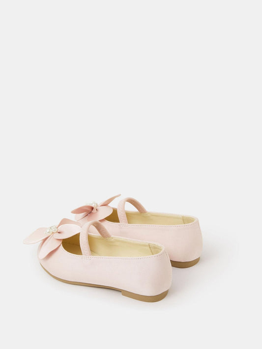 Angels By Accessorize Pink Applique Flower Ballet Flats image 2
