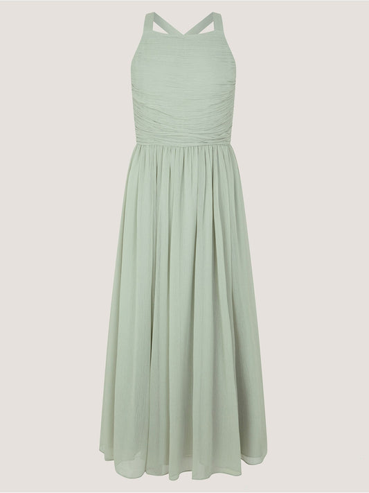 Dsiney Kidz - Monsoon Green Ellay Cross Back Chiffon Prom Dress image 2