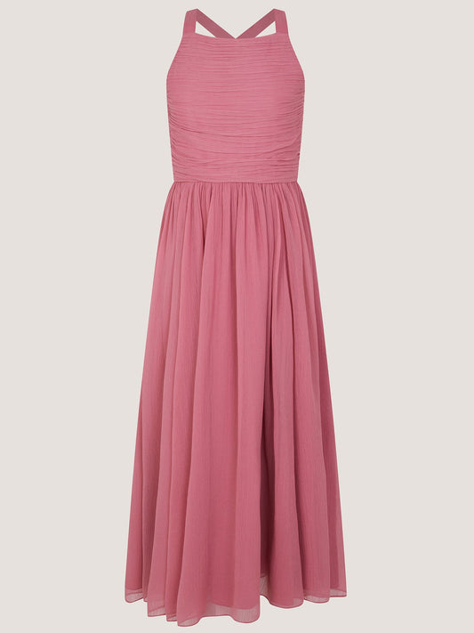 Dsiney Kidz - Monsoon Pink Ellay Cross Back Chiffon Prom Dress image 2
