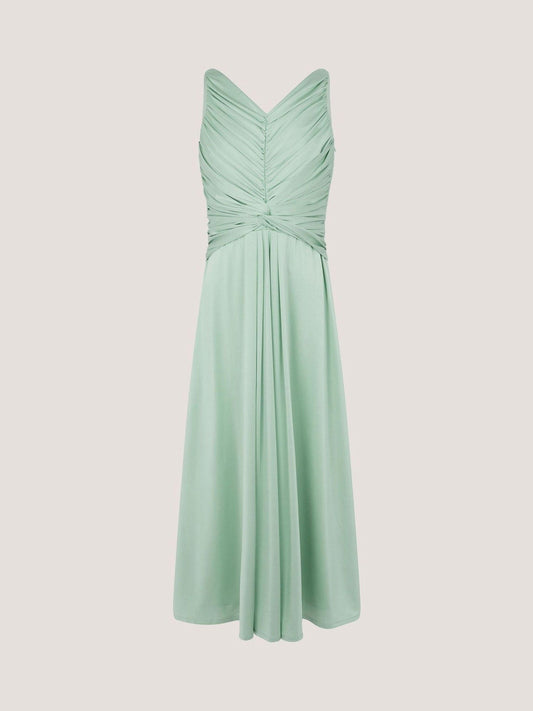 Dsiney Kidz - Monsoon Green Skye Ruched Knot Jersey Prom Dress image 2