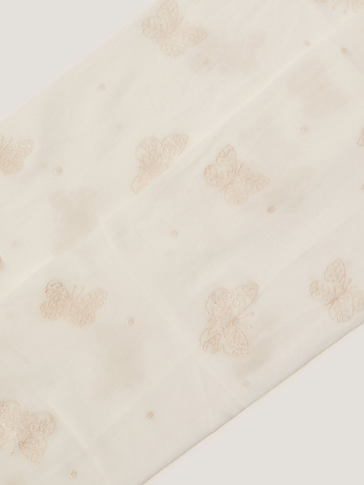 Monsoon White Polka Dot Butterfly Tights 2-Pack image 3