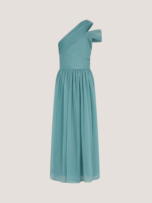 Dsiney Kidz - Monsoon Green Arianna One Shoulder Tulle Prom Dress image 2