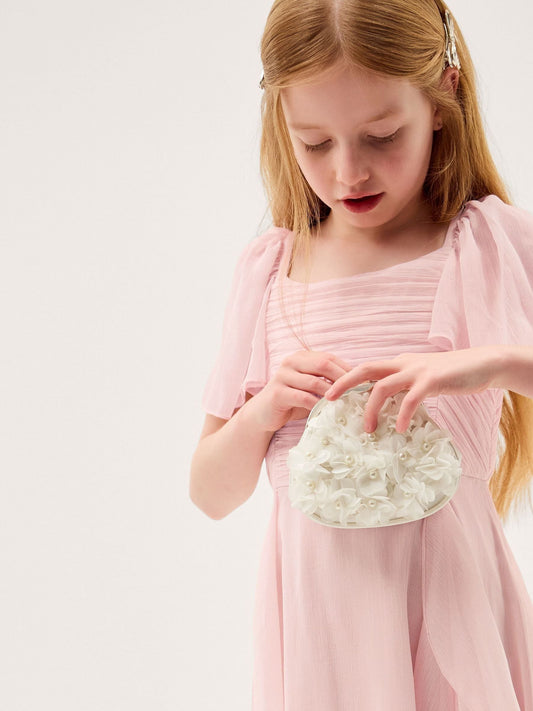 Dsiney Kidz - Monsoon Pink Joy Ruffle Chiffon Party Dress image 2