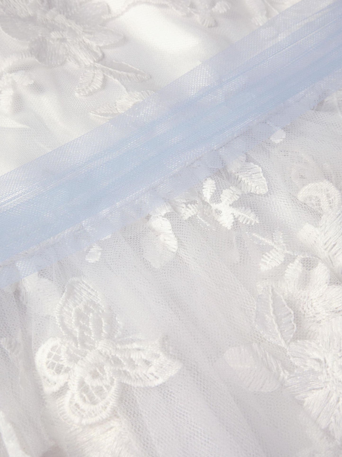 Monsoon Cream Beatrice Floral Embroidered Tulle Dress image 4