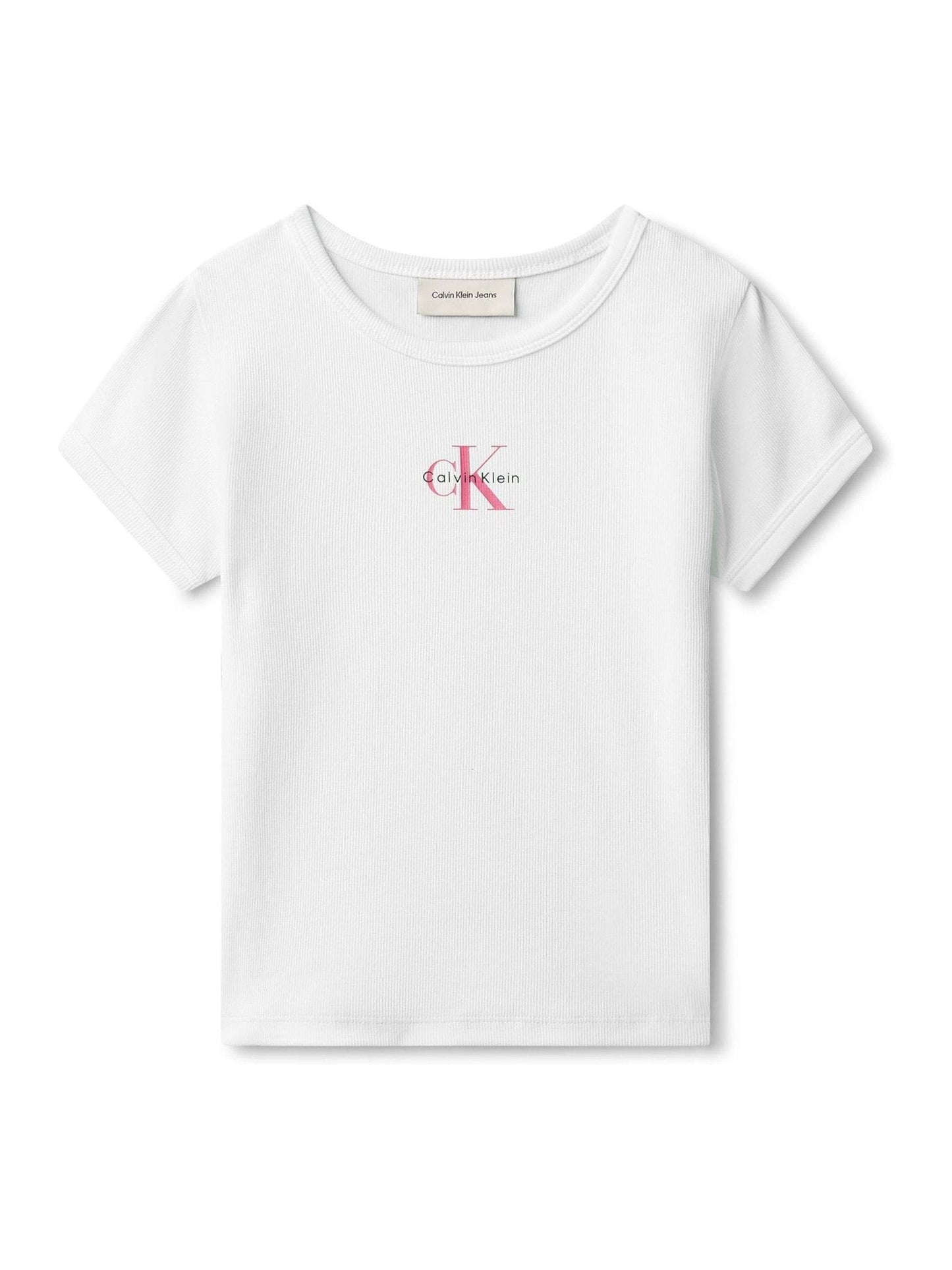 Calvin Klein White T-Shirt Script Logo image 4