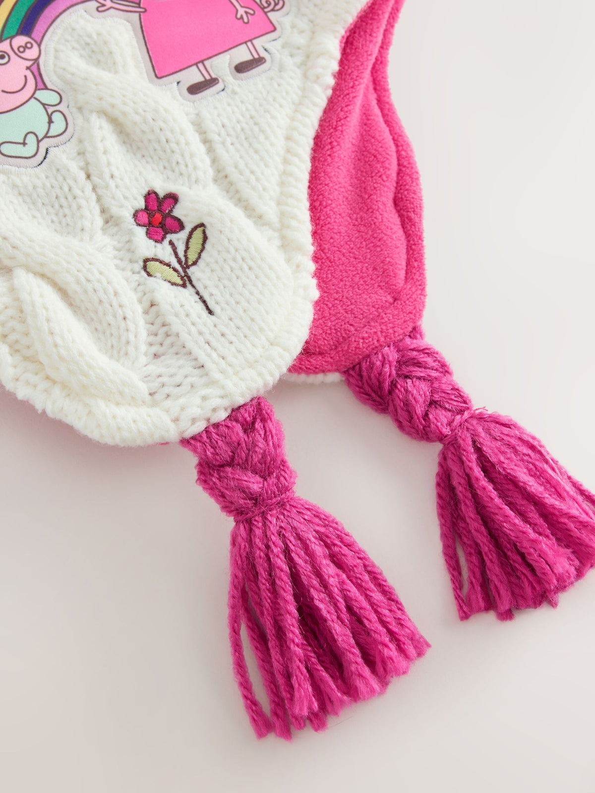 White/Pink Peppa Pig Trapper Hat (1-10yrs) - image 3