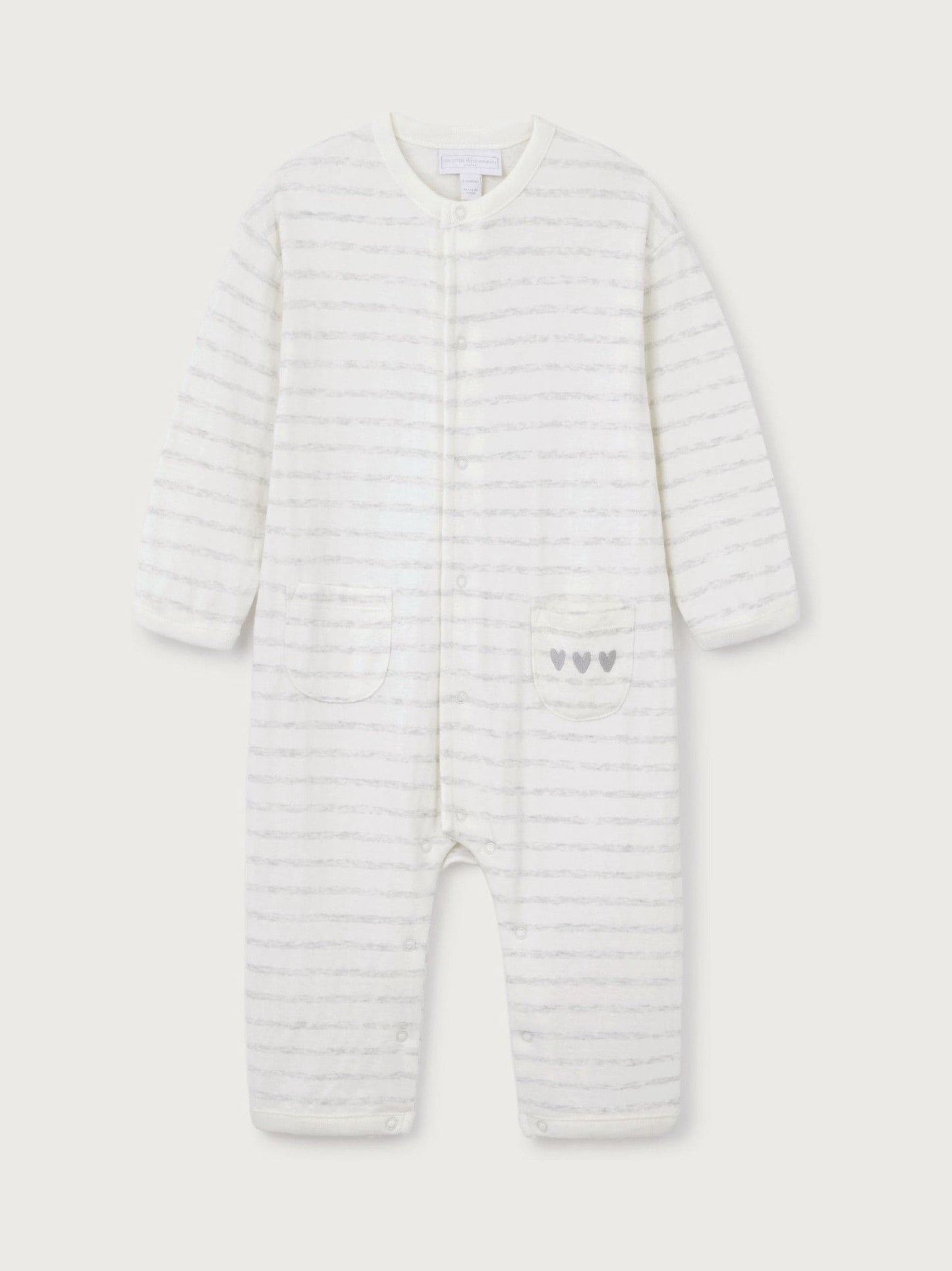 The White Company White Cotton Stripe Romper image 5