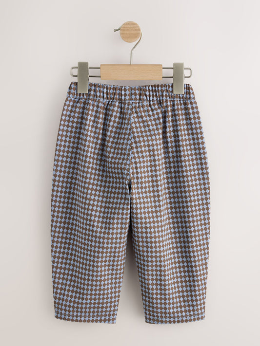 Dsiney Kidz - Blue Harlequin Barrel Pull On Trousers (3mths-7yrs) image 2