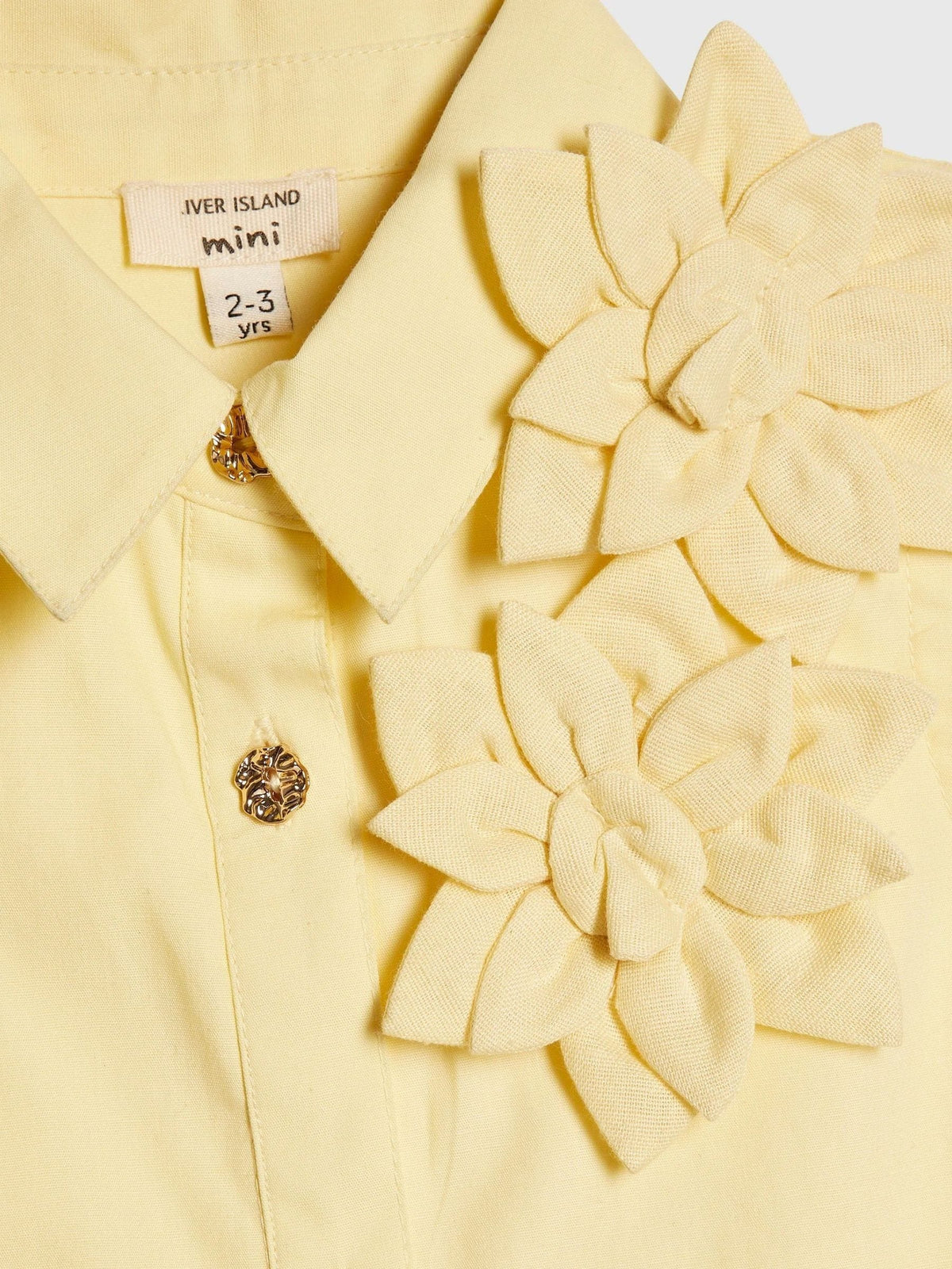 Dsiney Kidz - River Island Yellow 3D Flower Prom Dress image 4