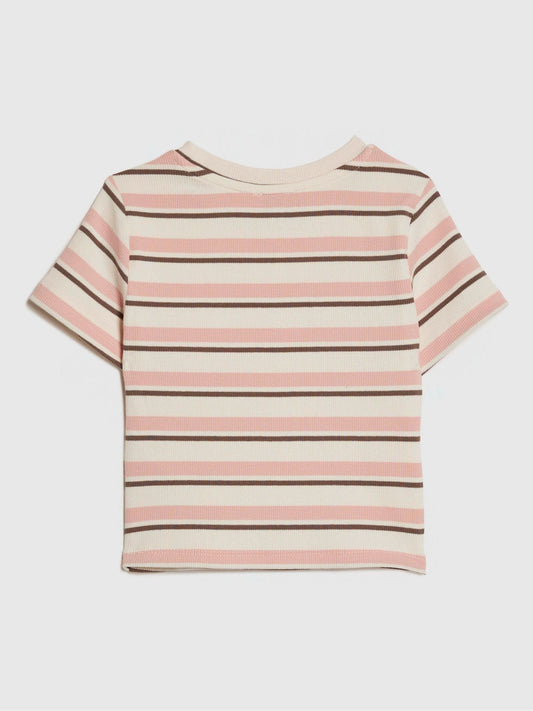 Dsiney Kidz - River Island Pink Stripe Baby T-Shirt image 2