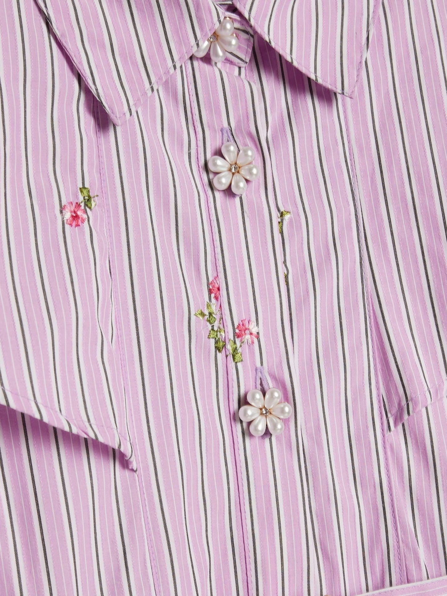 River Island Purple Stripe Prom Dress image 4