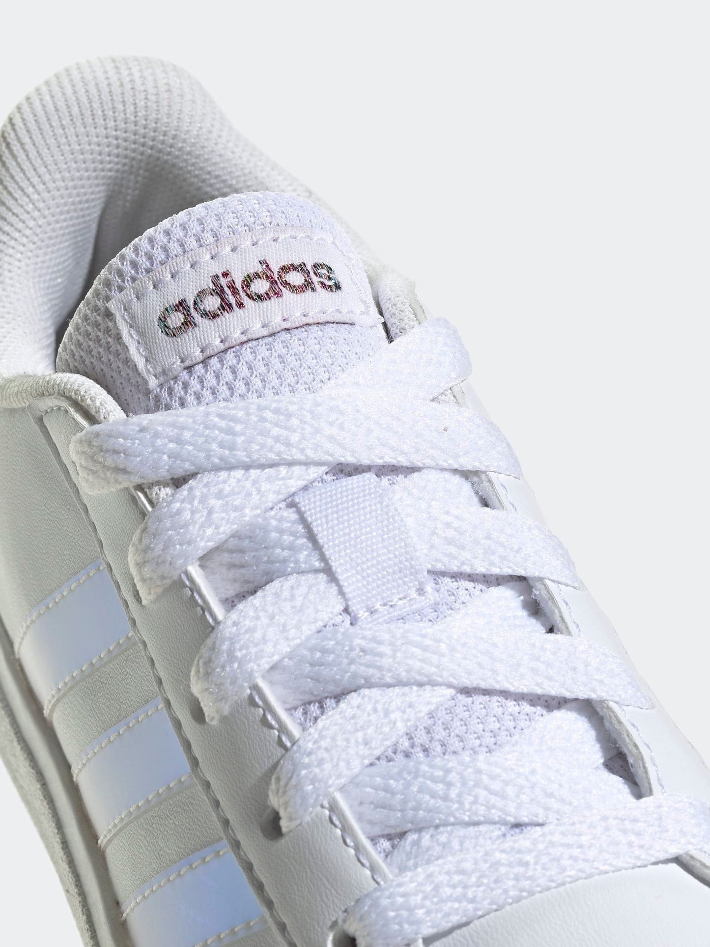 adidas White Grand Court Lifestyle Lace Tennis Shoes image 9