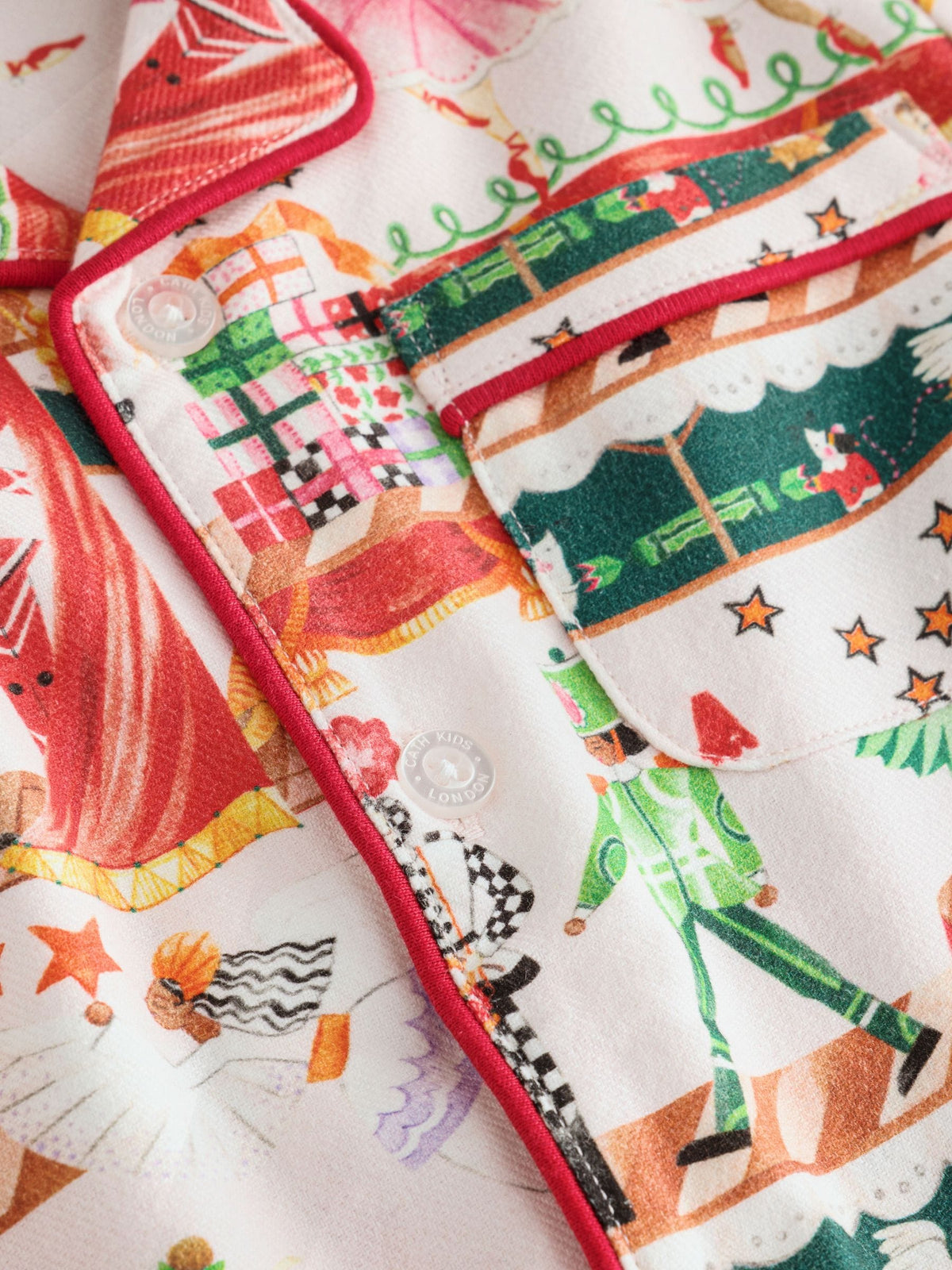 Cath Kidston Cream Nutcracker Single Button Through Pyjamas - image 11