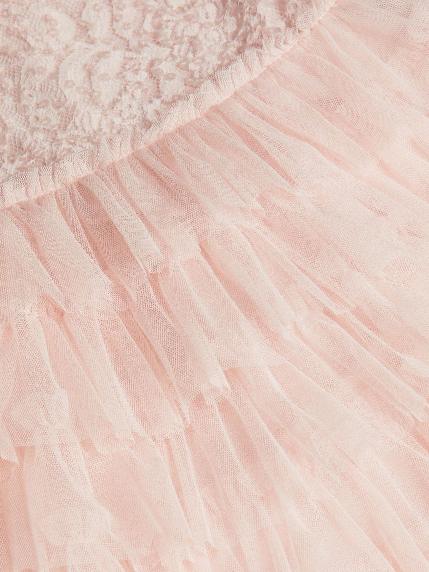 Monsoon Pink Taylor Sequin Lace Tiered Party Dress image 4