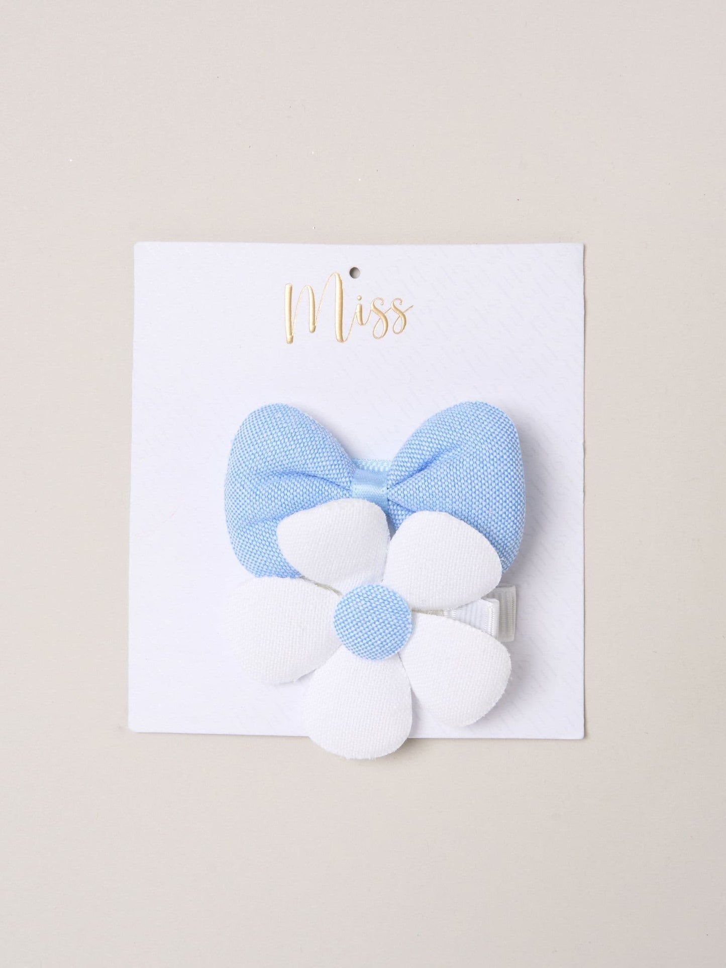 Dsiney Kidz - Miss Blue Puff Sleeve Stripe Dress And Hair Clips 2-Pack image 5