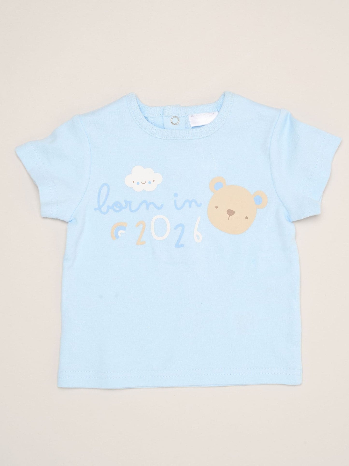 Rock-A-Bye Baby Boutique Blue - Bear Print T-Shirt, Shorts And Plush Toy Outfit Set image 3
