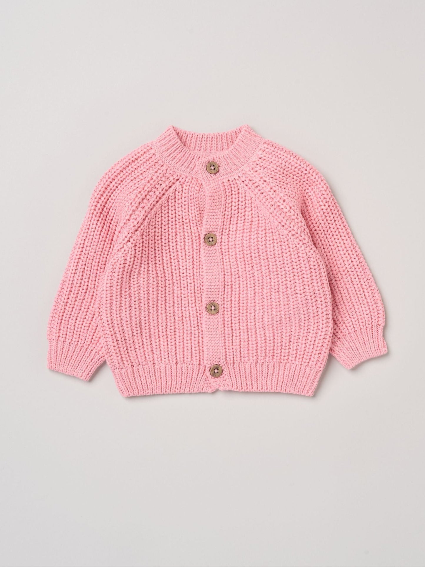 Dsiney Kidz - Rock-A-Bye Baby Boutique Baby Pink Text Embroidered Knitted Cardigan image 3