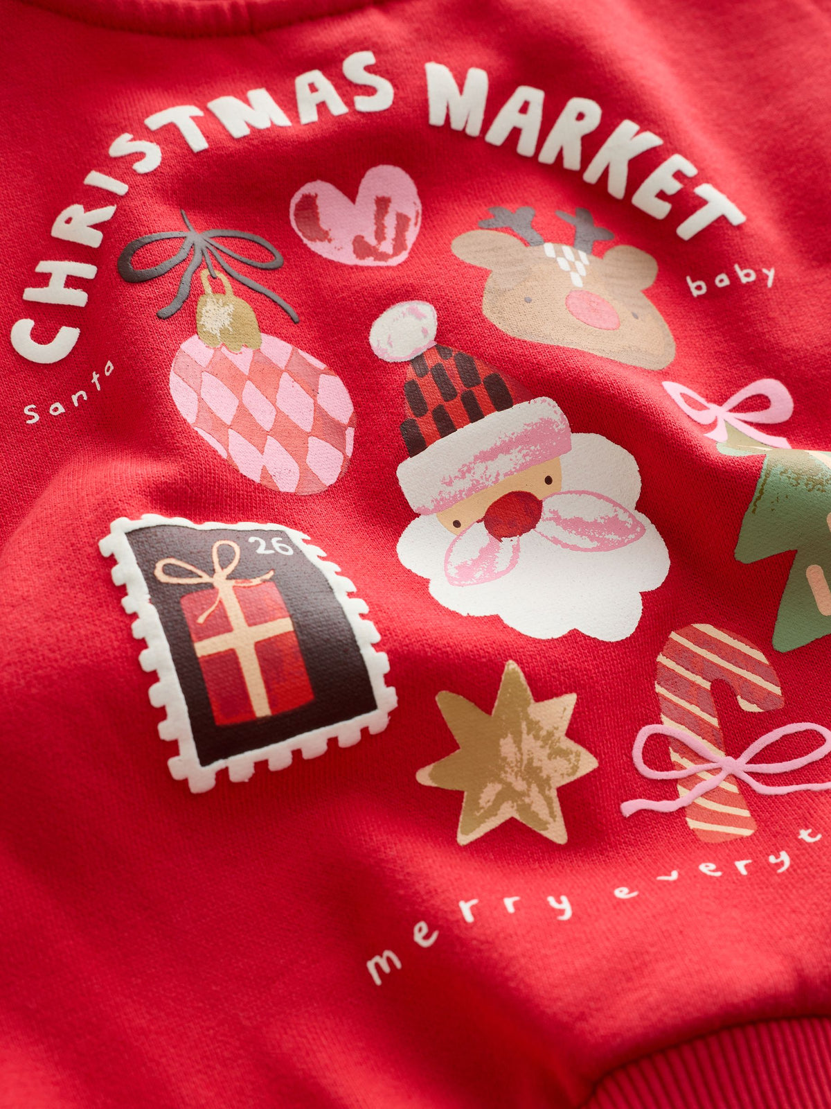 Red Christmas Character Baby Sweat Top And Leggings Set 2 Piece (0mths-2yrs) - image 9