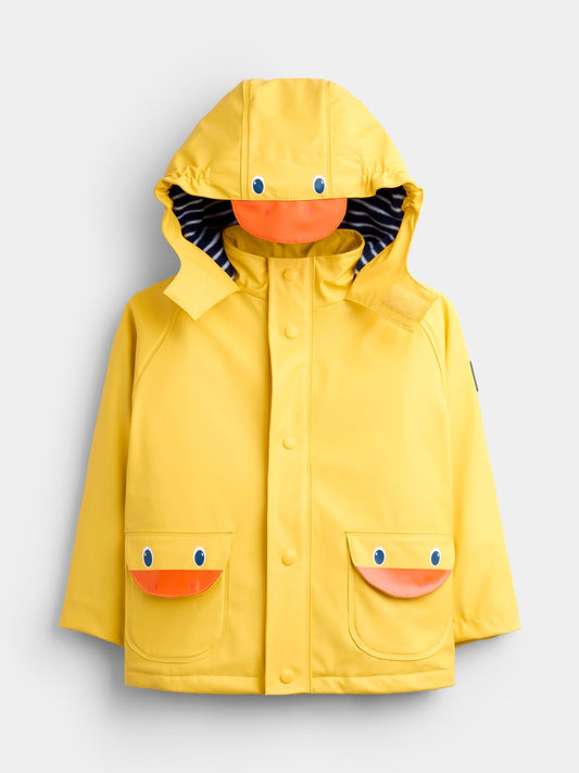 JoJo Maman Bébé Yellow Duck Waterproof Cosy Lined Fisherman Jacket - image 1