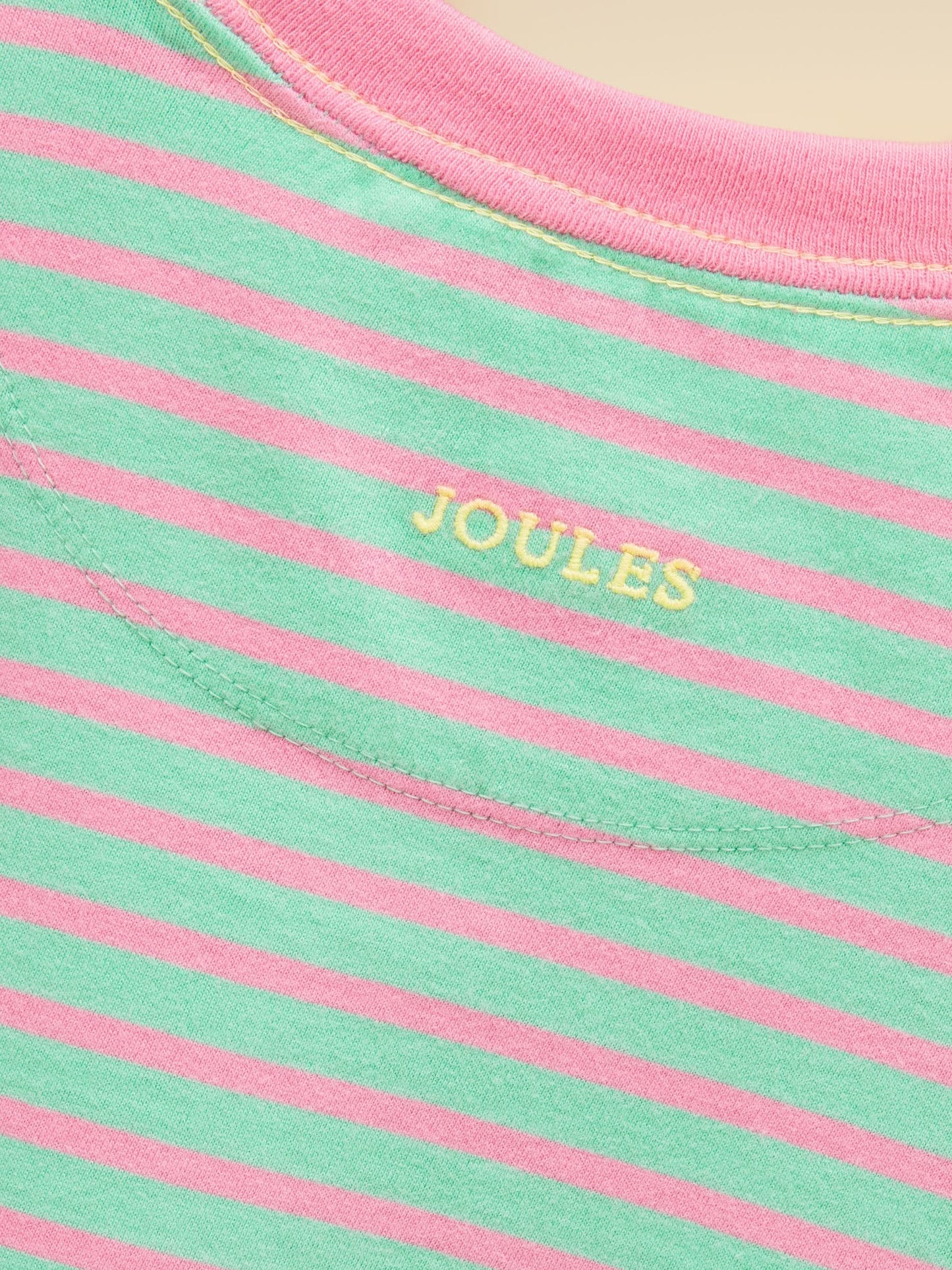 Dsiney Kidz - Joules Girls' Mila Aqua Blue Short Sleeve Stripe Boxy T-Shirt image 5