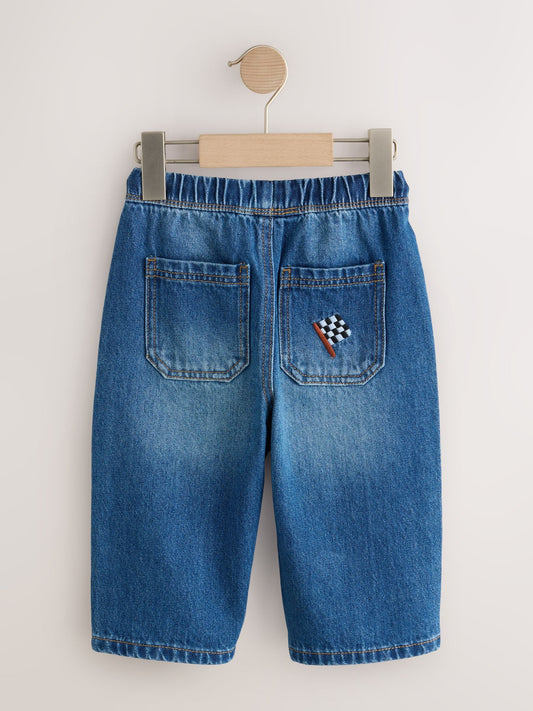 Dsiney Kidz - Mid Blue Denim Car Wide Fit Jeans (3mths-7yrs) image 2