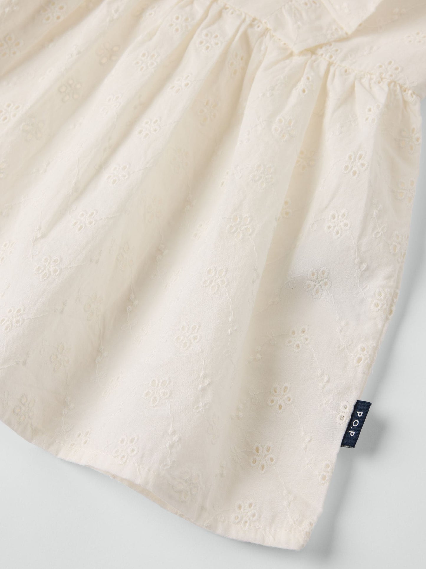 Dsiney Kidz - Polarn O. Pyret White Organic Cotton Ruffled Blouse image 4