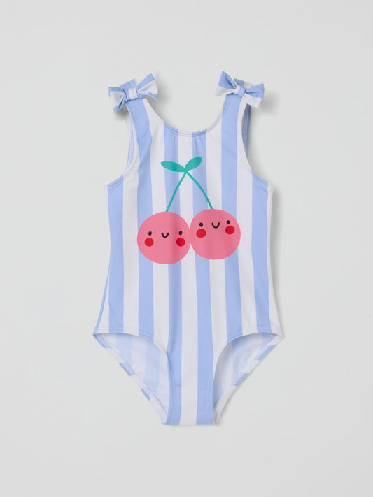 Dsiney Kidz - Polarn O. Pyret Blue Striped Swimsuit image 2