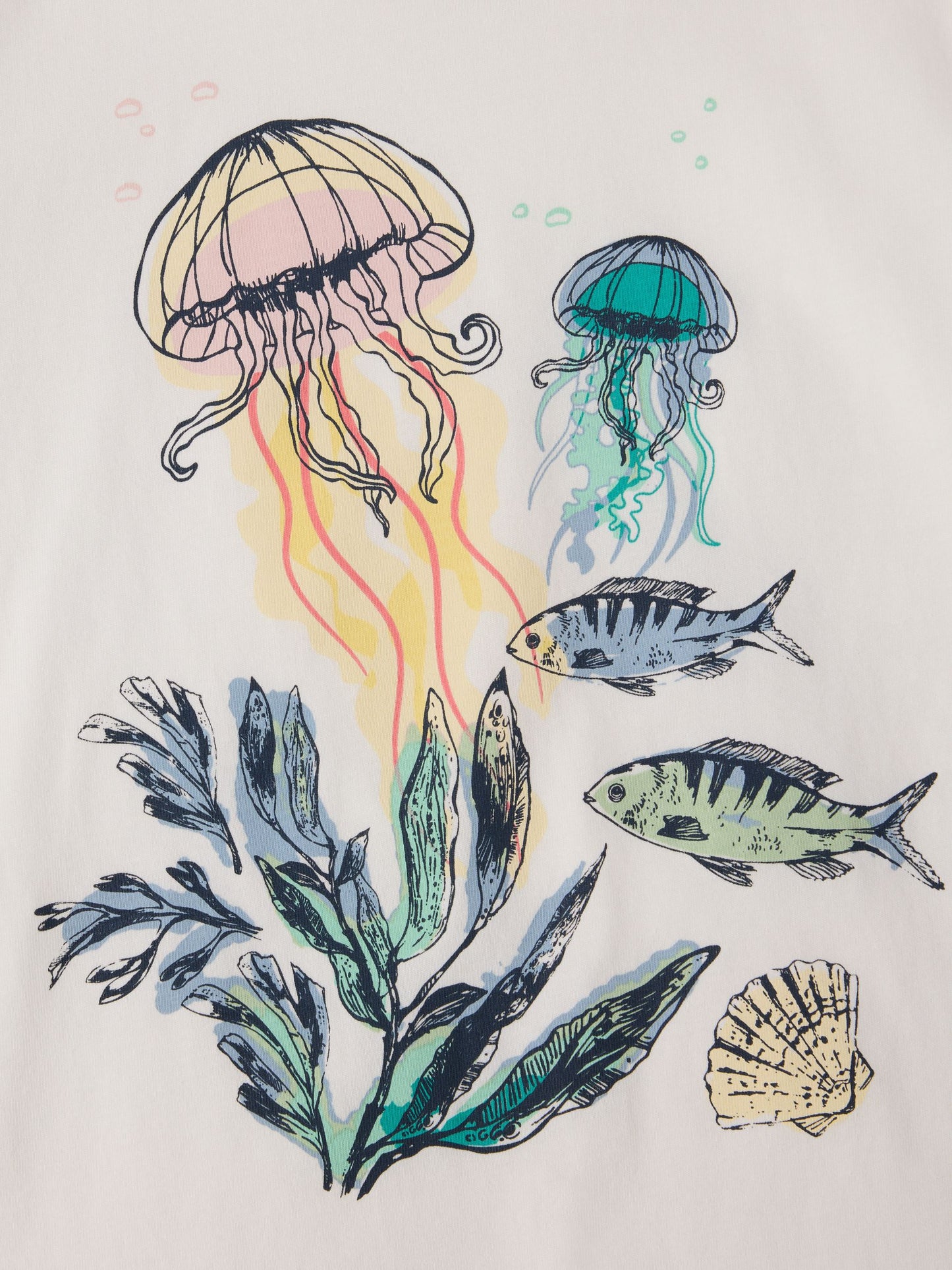 Dsiney Kidz - Polarn O. Pyret White Cotton Printed T-Shirt image 4