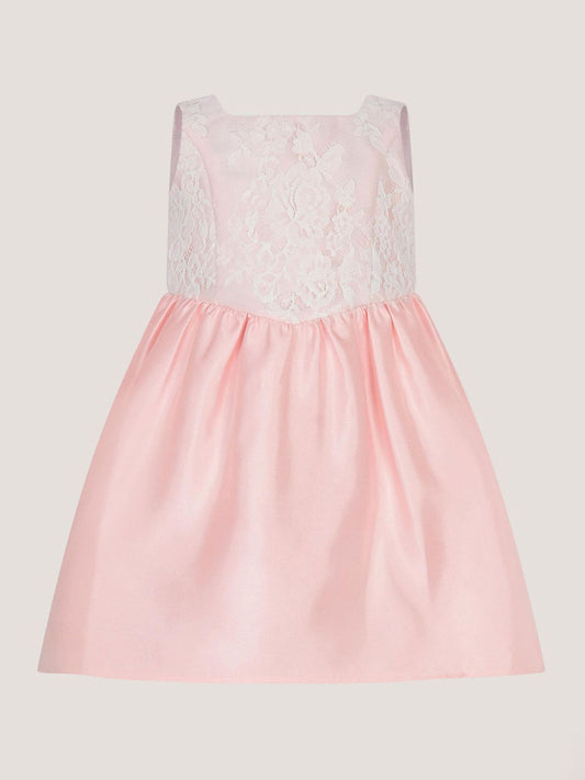 Dsiney Kidz - Monsoon Pink Baby Juno Lace Satin Dress image 2