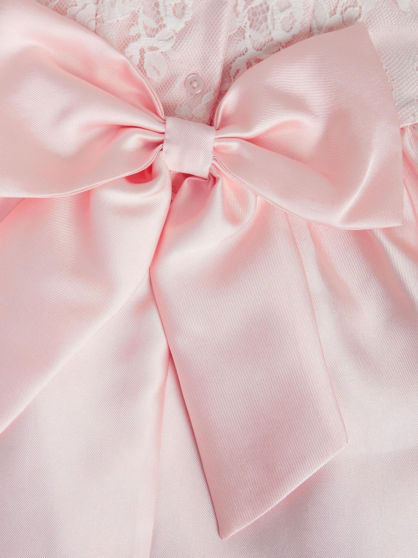 Monsoon Pink Baby Juno Lace Satin Dress image 4