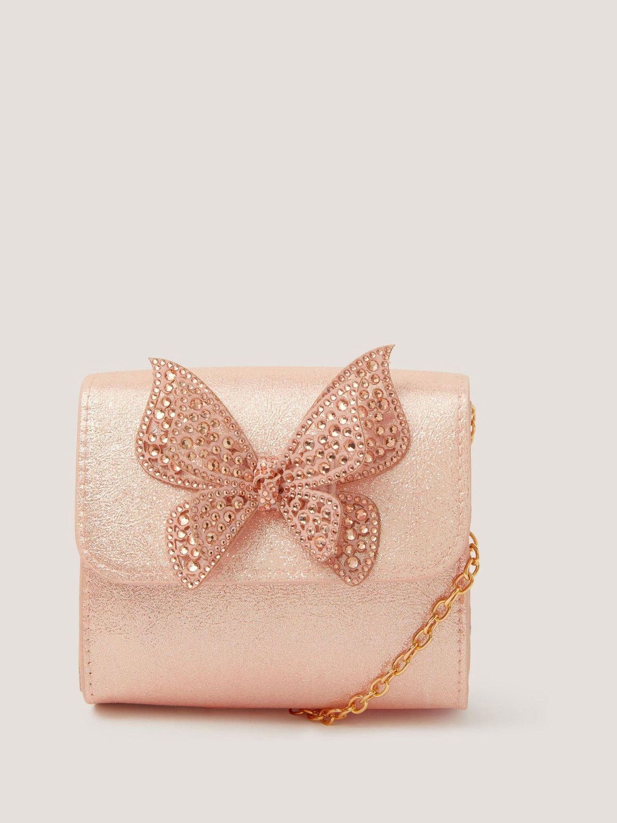 Dsiney Kidz - Monsoon Pink Jewel Butterfly Glitter Bag image 1