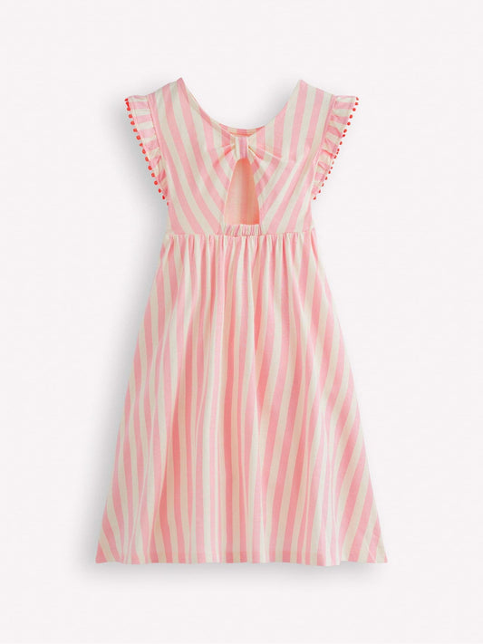 Dsiney Kidz - Boden Pink Bow Back Jersey Dress image 2
