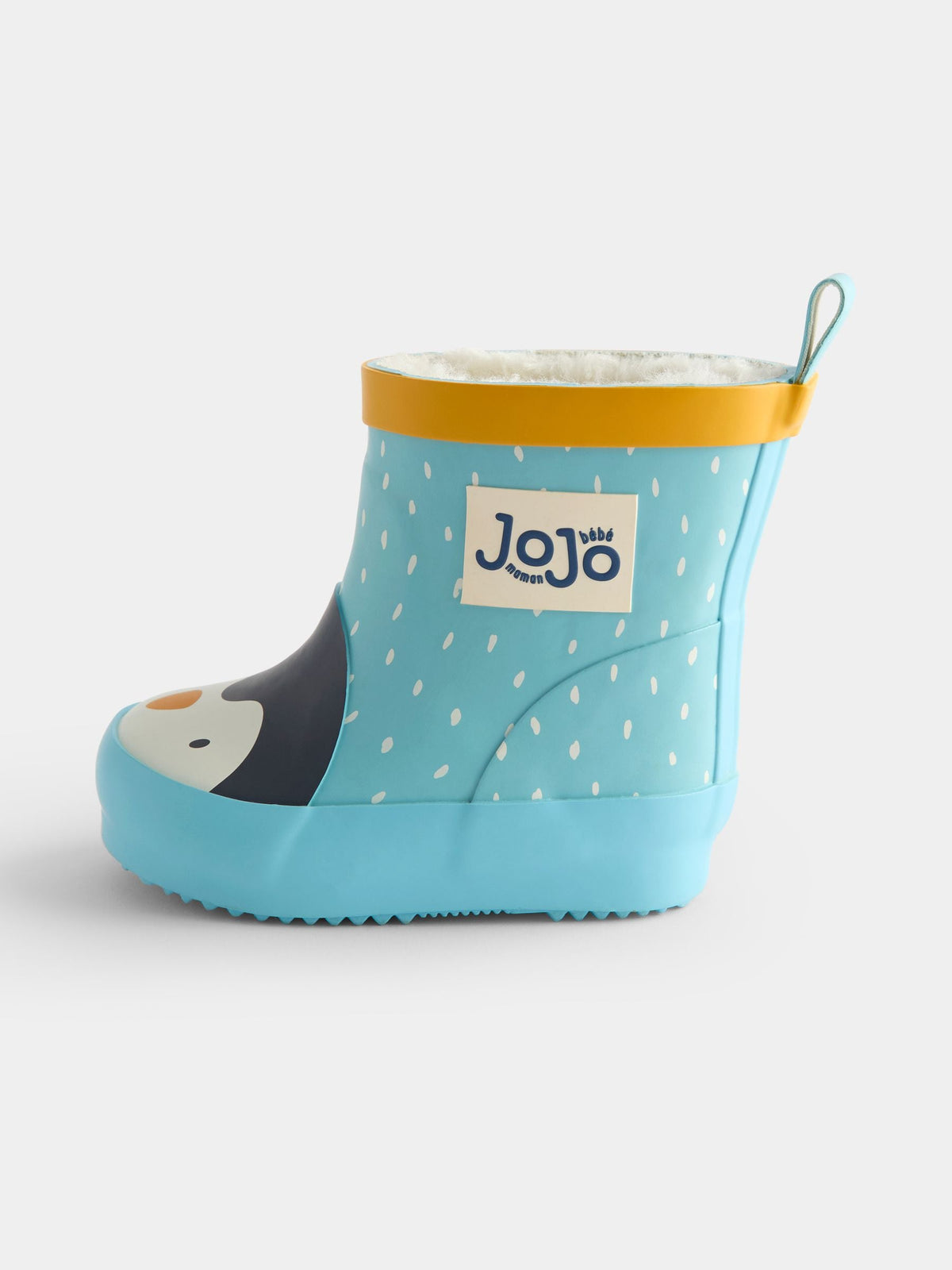 JoJo Maman Bébé Blue Penguin Character Cosy Lined Wellies - image 4