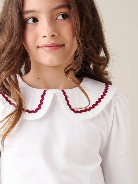 Dsiney Kidz - Angel & Rocket White Trinity Woven Collar Long Sleeve Top image 2