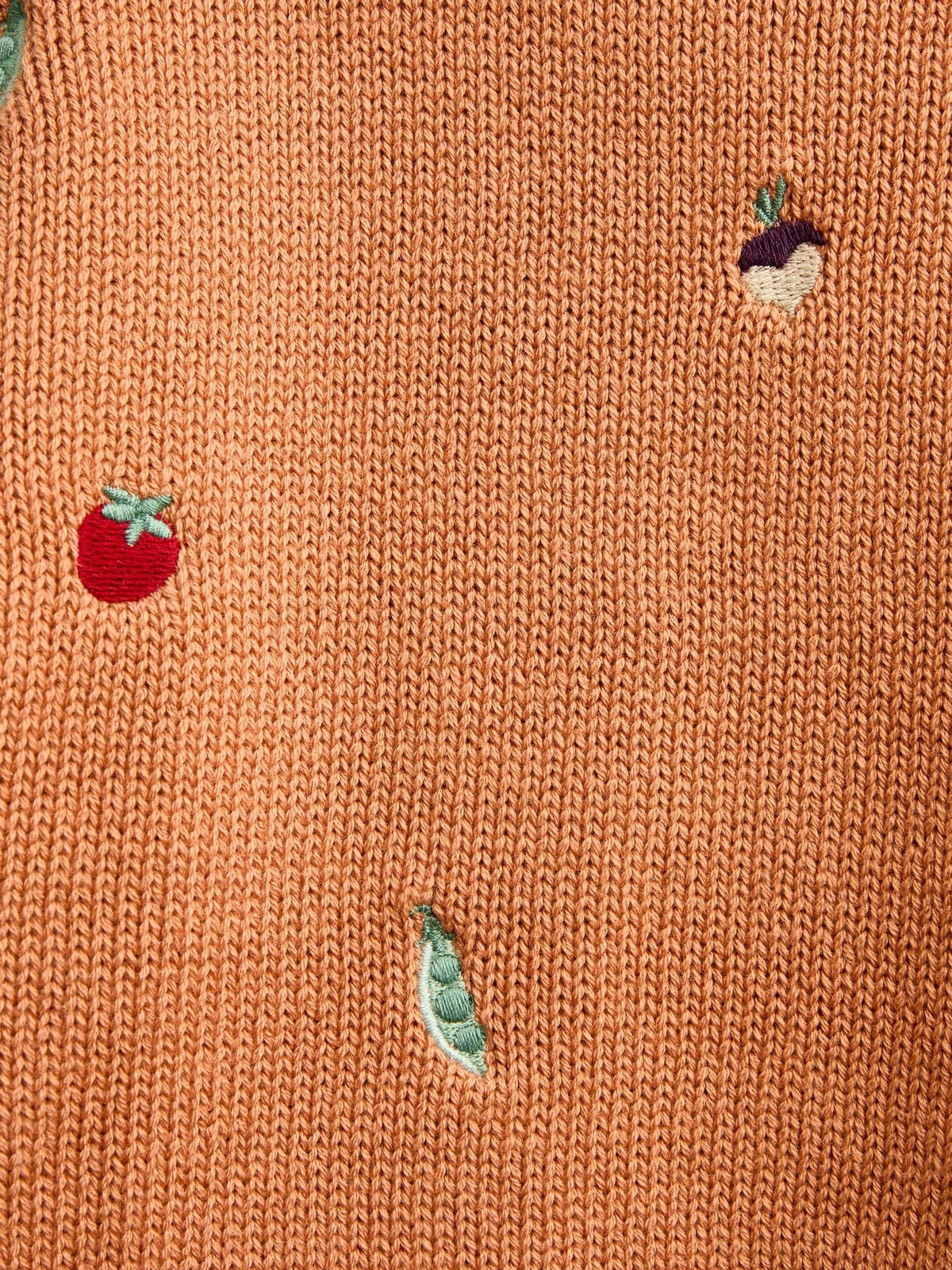 JoJo Maman Bébé Rust Orange Harvest Embroidered Knitted Jumper - image 4