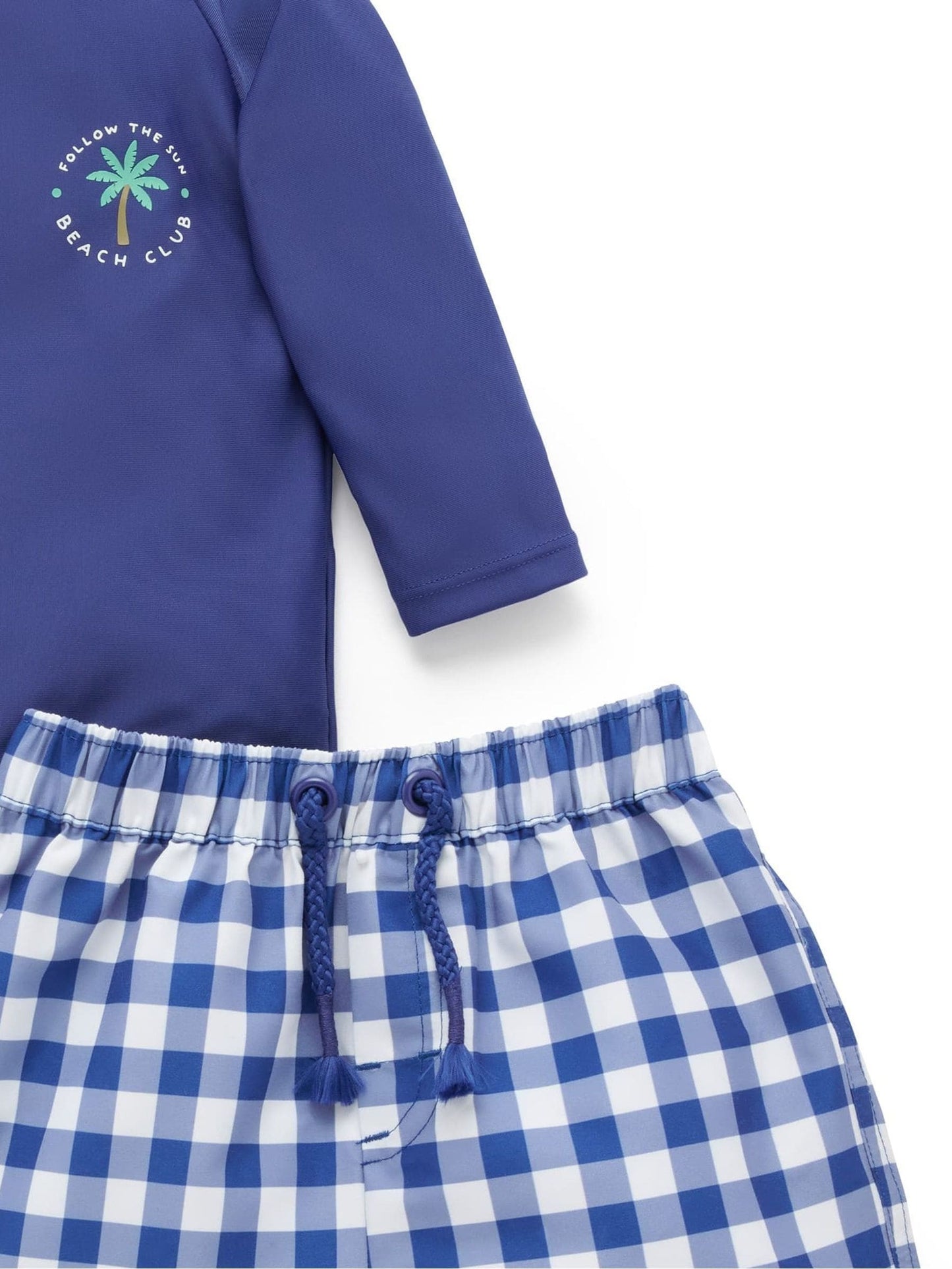 Purebaby Blue Board Short & Rashie Swimsuits image 5