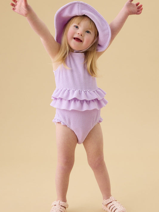 Dsiney Kidz - MORI Purple Frill Purple Swimsuit image 2