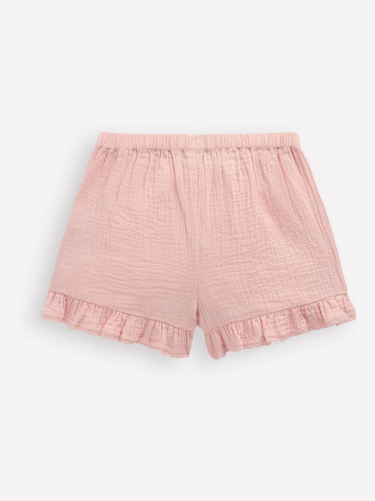 Boden Pink Frill Woven Shorts image 2